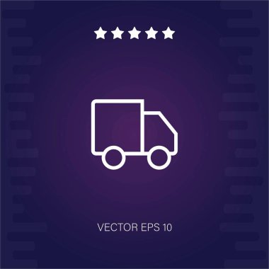 kamyon vektör simgesi modern illüstrasyon