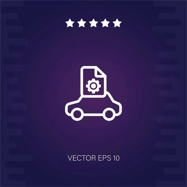 Icono Vector Coche Ilustración Moderna — Vector de stock