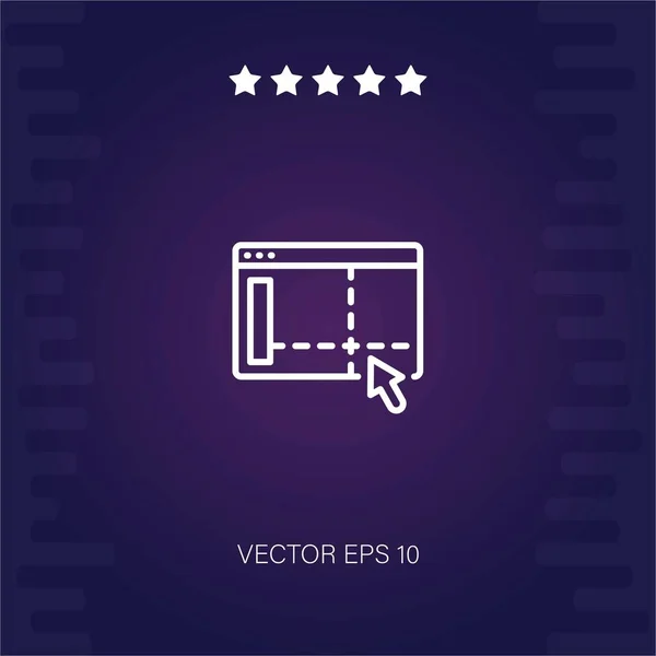 Artboard Vektor Symbol Moderne Illustration — Stockvektor