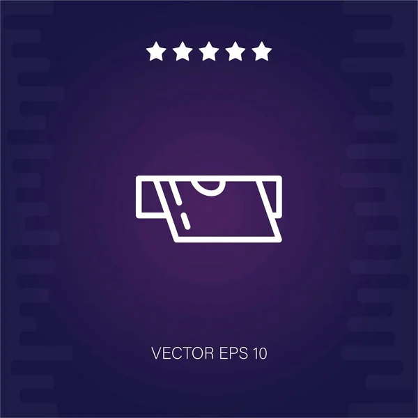 Atm Vektor Symbol Moderne Illustration — Stockvektor