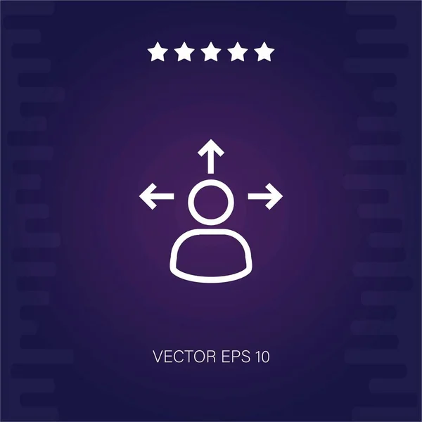 Прийняття Рішень Векторна Ікона Сучасна Ілюстрація — стоковий вектор