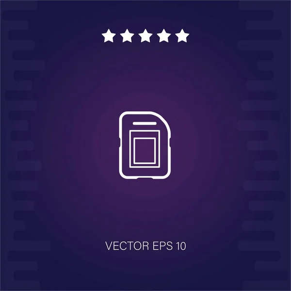 Mikro Vektorsymbol Moderne Illustration — Stockvektor