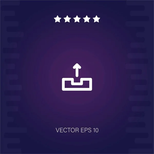 Outbox Vector Icono Ilustración Moderna — Archivo Imágenes Vectoriales
