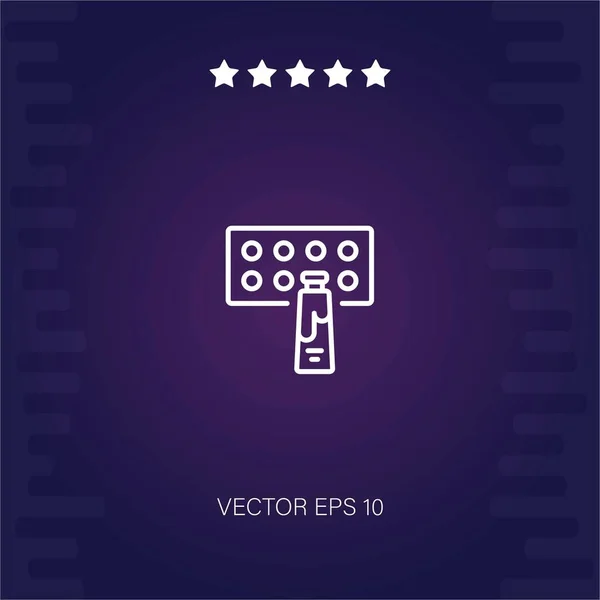 Farbe Vektor Symbol Moderne Illustration — Stockvektor