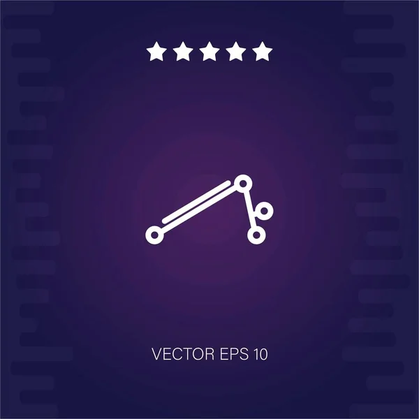 Prensa Simulador Vector Icono Ilustración Moderna — Vector de stock