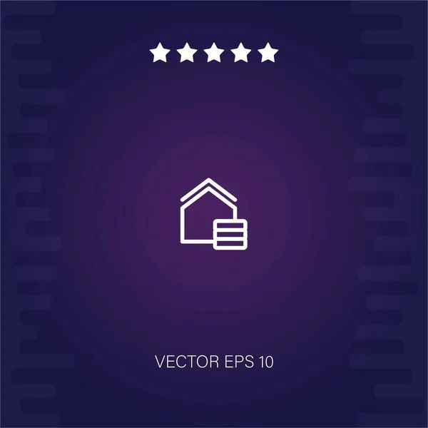 Ícone Vetor Imobiliário Ilustração Moderna — Vetor de Stock