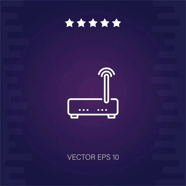 Icono Vector Router Ilustración Moderna — Vector de stock
