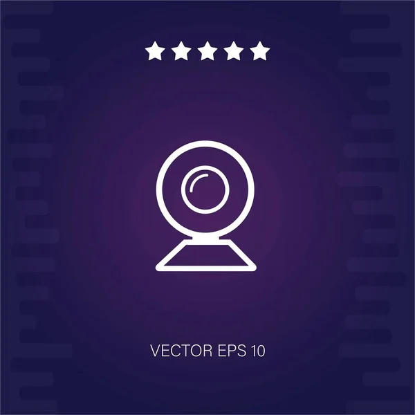 Webcam Vektor Symbol Moderne Illustration — Stockvektor