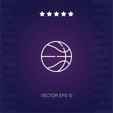 Basketbol vektör simgesi modern illüstrasyon