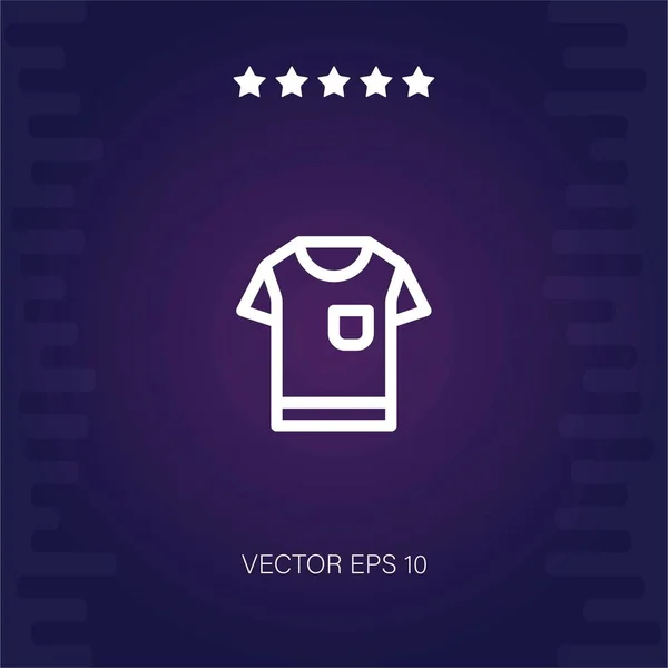 Shirt Vector Icon Modern Illustration — Stock Vector