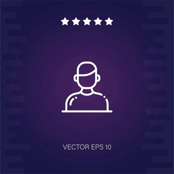Usuario Vector Icono Ilustración Moderna — Vector de stock