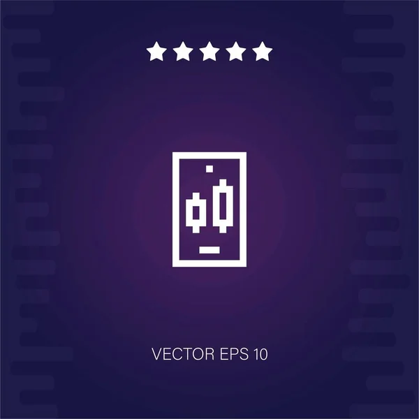 Smartphone Vektor Symbol Moderne Illustration — Stockvektor