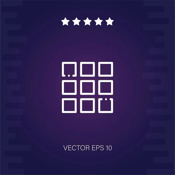 Menu Vector Icon Modern Illustration — Stock Vector
