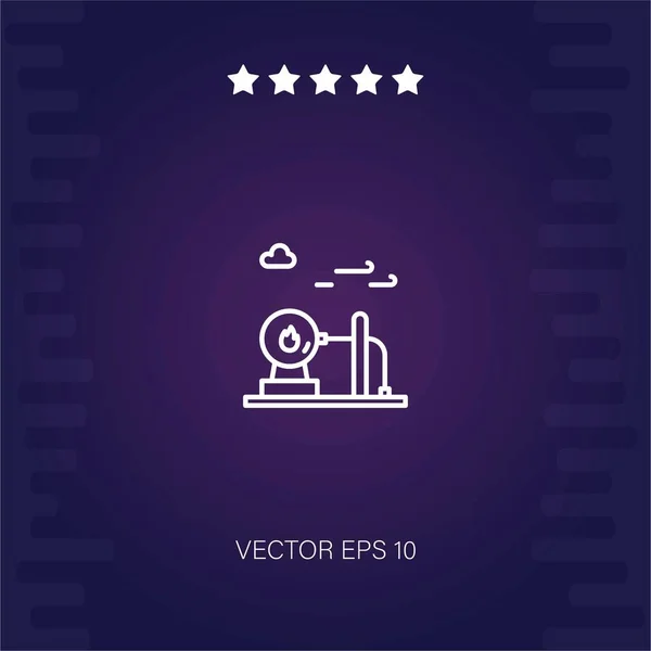 Icono Del Vector Gas Natural — Vector de stock