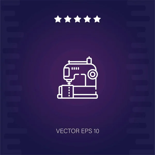 Icône Vectorielle Machine Coudre — Image vectorielle