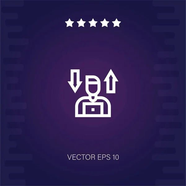 Mercado Valores Vector Icono — Vector de stock