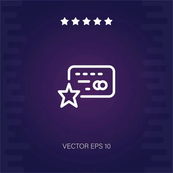 Kreditkarten Vektor Symbol — Stockvektor