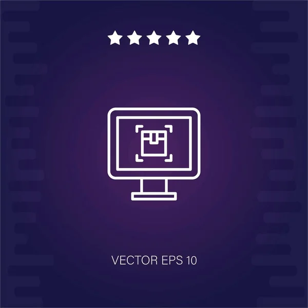 Icono Vector Seguimiento Línea — Vector de stock