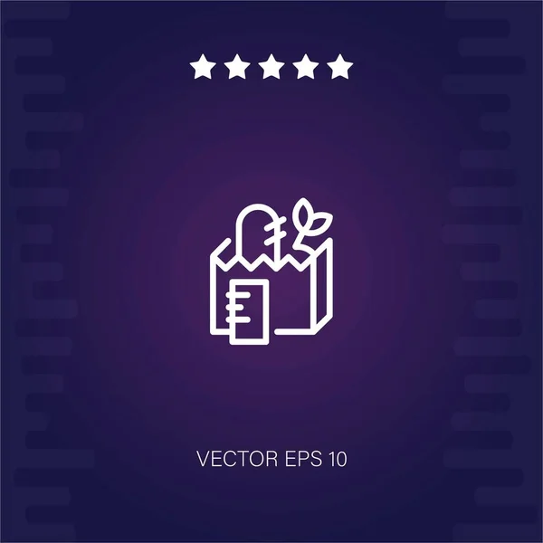 Frühstück Produkte Vektor Symbol — Stockvektor