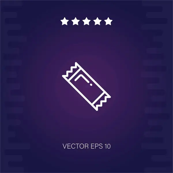 Schokoriegel Vektor Symbol — Stockvektor