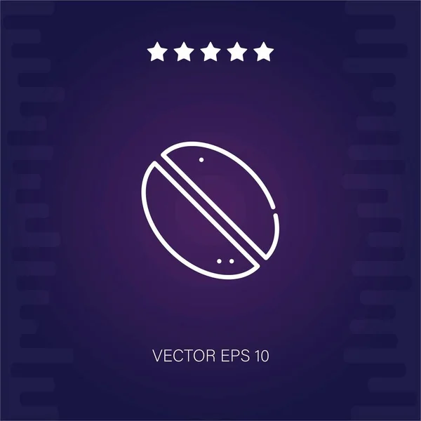 Café Grain Vecteur Icône — Image vectorielle