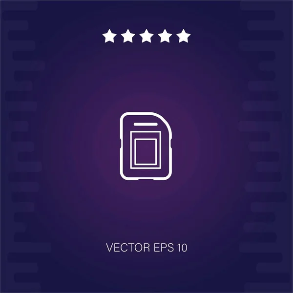 Micro Vector Icono — Vector de stock