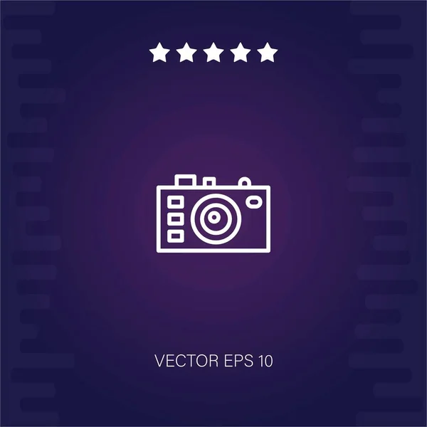Значок Вектора Фотокамеры — стоковый вектор