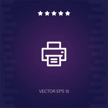 yazıcı vektör simgesi modern illüstrasyon