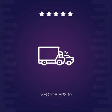 kaza vektör simgesi modern illüstrasyon