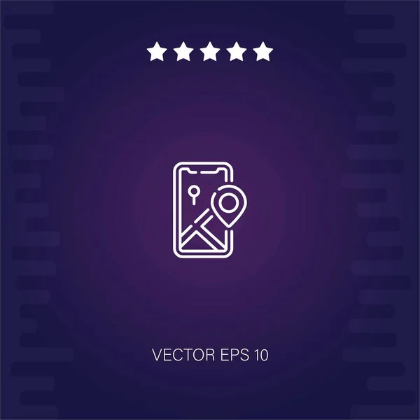 Icono Vector Teléfono Inteligente Ilustración Moderna — Vector de stock