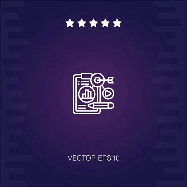 Marketing Vektor Ikone Moderne Illustration — Stockvektor