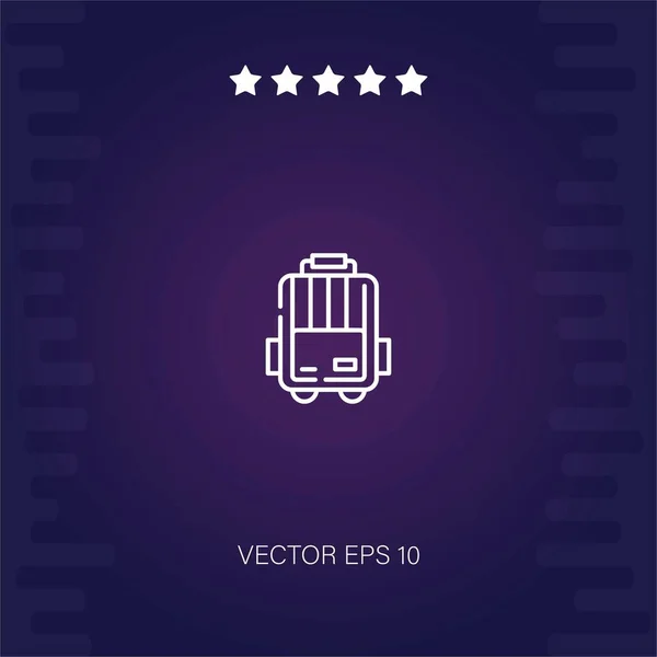 Icono Vector Equipaje Ilustración Moderna — Vector de stock