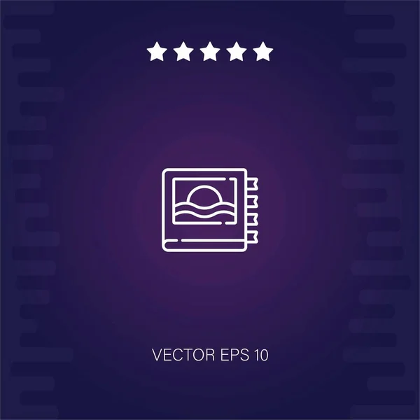 Album Vektor Symbol Moderne Illustration — Stockvektor