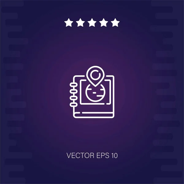 Guía Vector Icono Ilustración Moderna — Vector de stock