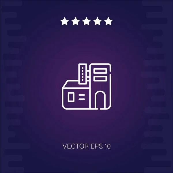 Motel Vector Icono Ilustración Moderna — Vector de stock