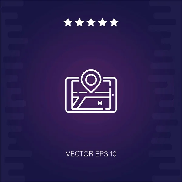 Gps Vector Icono Ilustración Moderna — Vector de stock