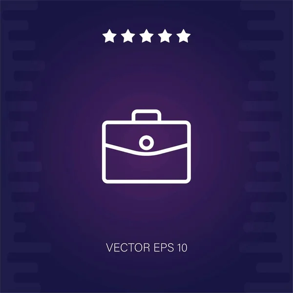 Briefcase Vector Icon Modern Illustration — Stock Vector