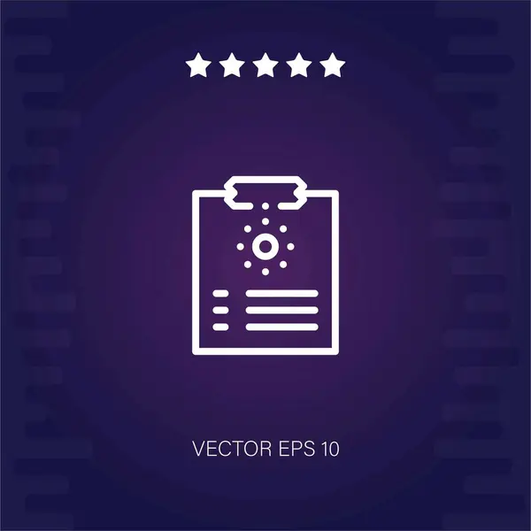 Checkliste Vektorsymbol Moderne Illustration — Stockvektor