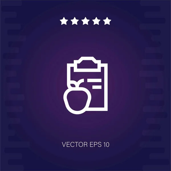 Portapapeles Icono Vectorial Ilustración Moderna — Vector de stock