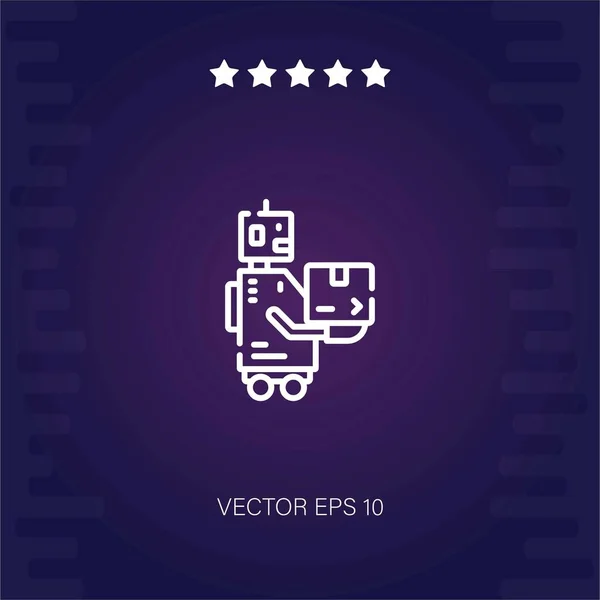 Robot Vector Icon Modern Illustartion — Stock Vector