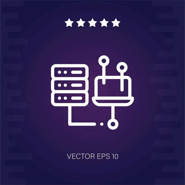 Icono Vector Big Data Ilustración Moderna — Vector de stock