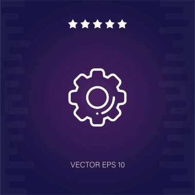 settings vector icon modern illustration