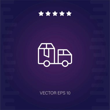 lojistik dağıtım vektör simgesi modern illüstrasyon