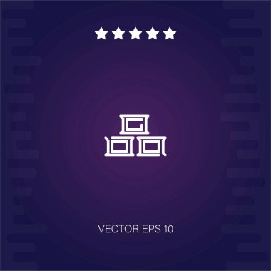 tuğla duvar vektör simgesi modern illüstrasyon