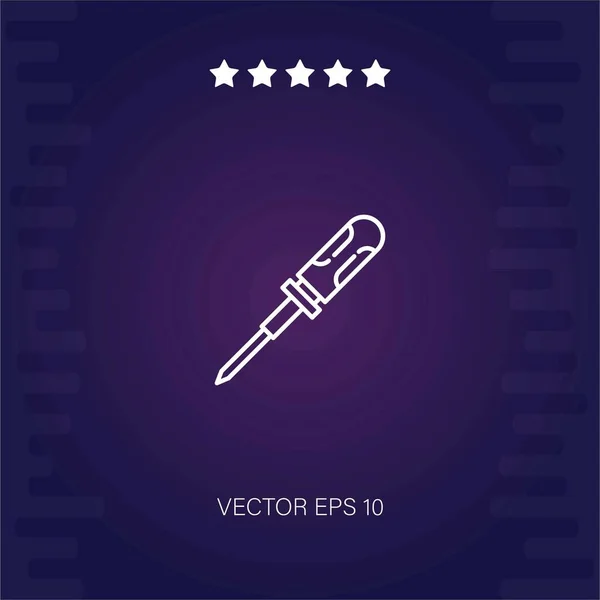 Probador Vector Icono Ilustración Moderna — Vector de stock