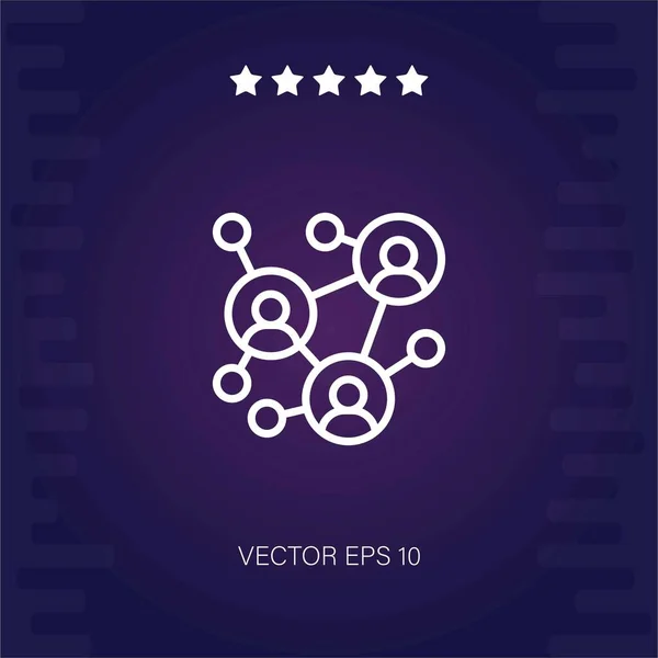 Netzwerk Vektor Symbol Moderne Illustration — Stockvektor