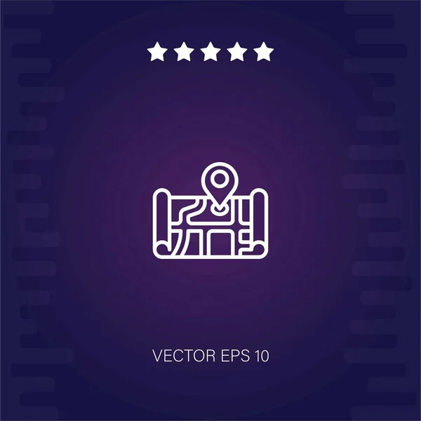 Marcador Posición Icono Vector Ilustración Moderna — Vector de stock