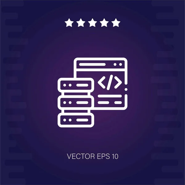 Code Vektor Symbol Moderne Illustration — Stockvektor