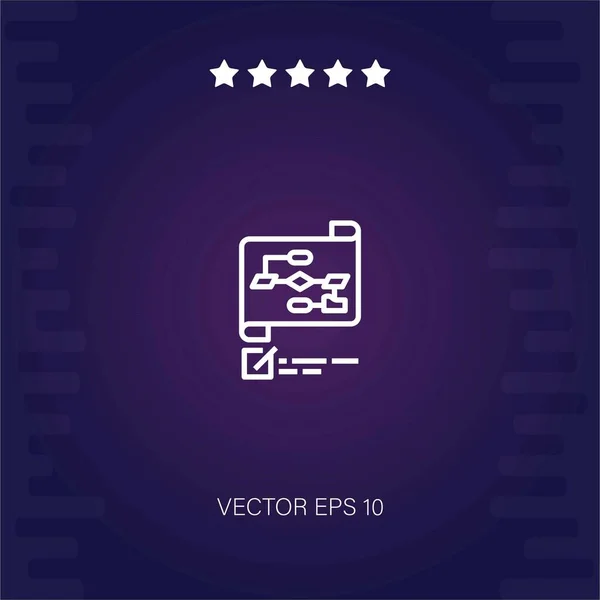 Planung Vektor Symbol Moderne Illustration — Stockvektor