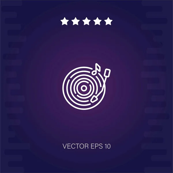 Musik Vektor Symbol Moderne Illustration — Stockvektor